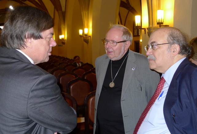 Bogusław Fiedor, Hermann Maurer, Andreu Mas-Colell (Photo: J. Langer)