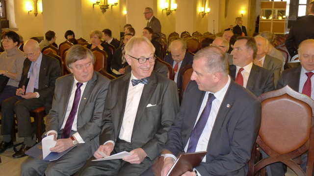Bogusław Fiedor, Rector, Wroclaw Economic University, Lars Walløe, Rafał Dutkiewicz (Photo: J. Langer)