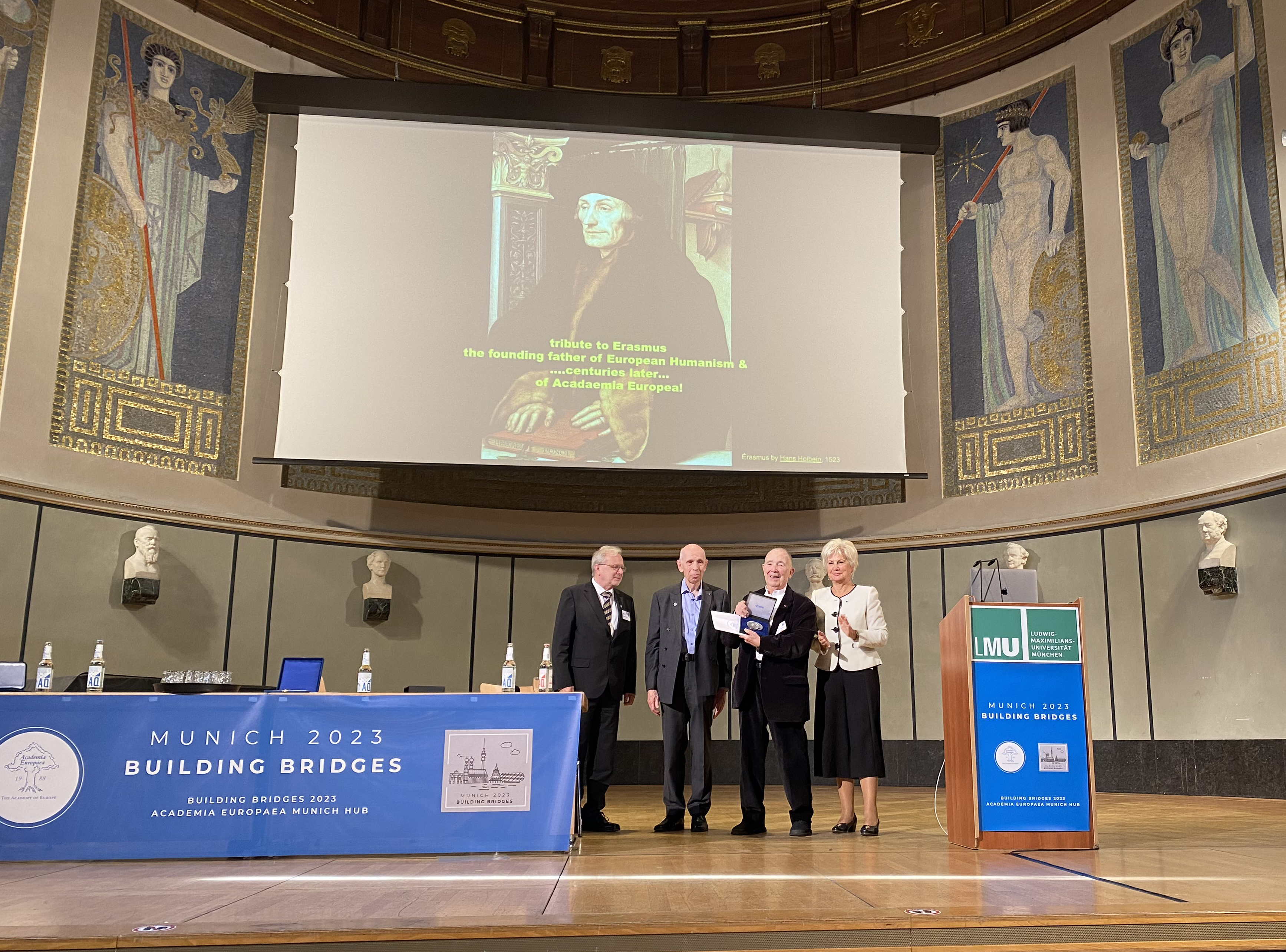 Professor Jean-Pierre Changeux presents the 2023 Erasmus Medal