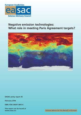 EASAC Report on Negative Emission Technology
